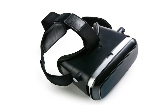 virtual reality glasses Virtual reality goggles, white backgroun