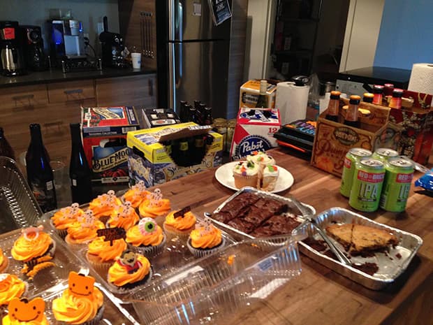 neboween beer and decorations