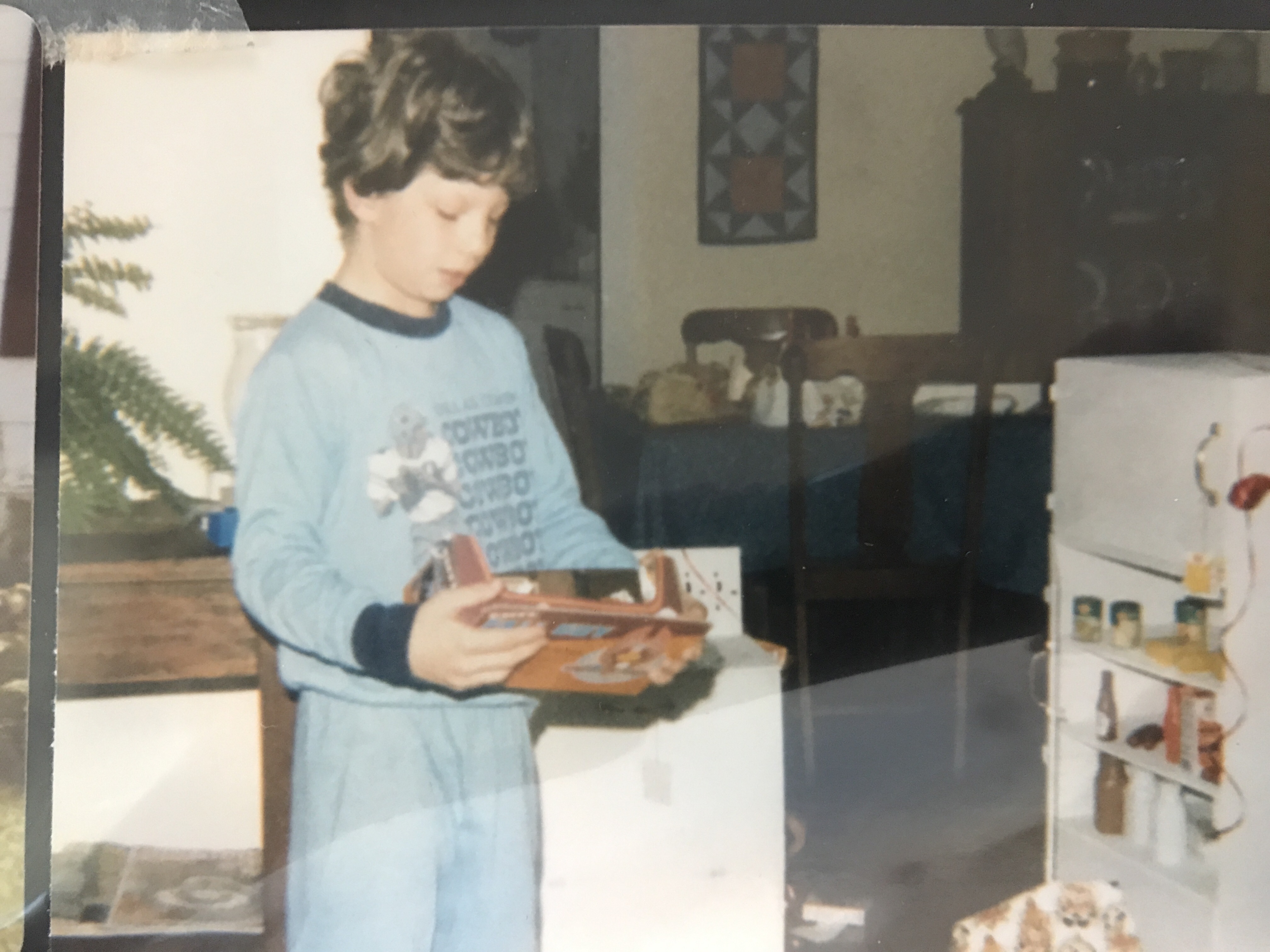 Child Brian in Cowboys PJ