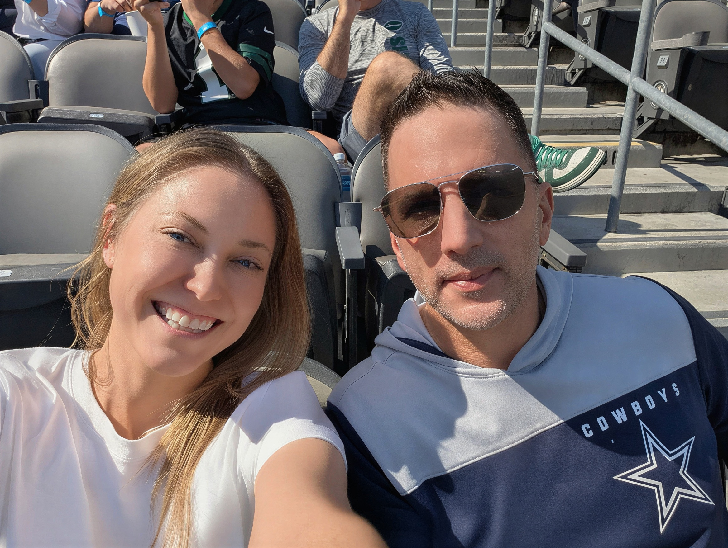 Brian and Kimm at Cowboys Game