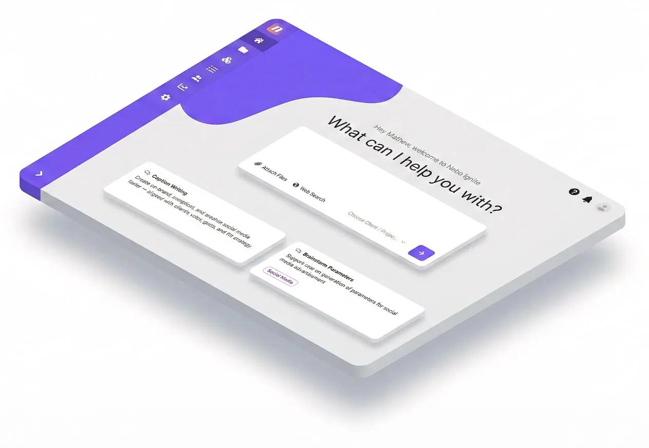 Image of Homepage of Nebo Ignite