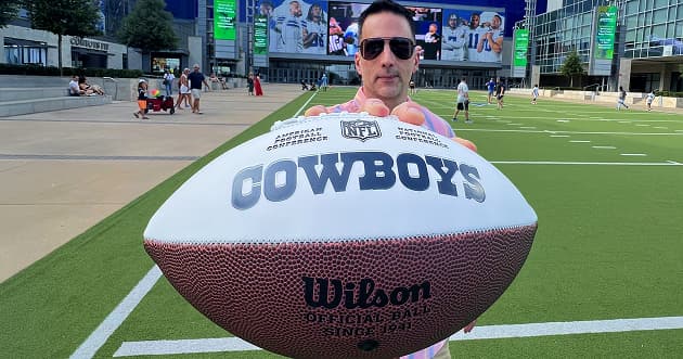 Brian Holding Cowboys Football