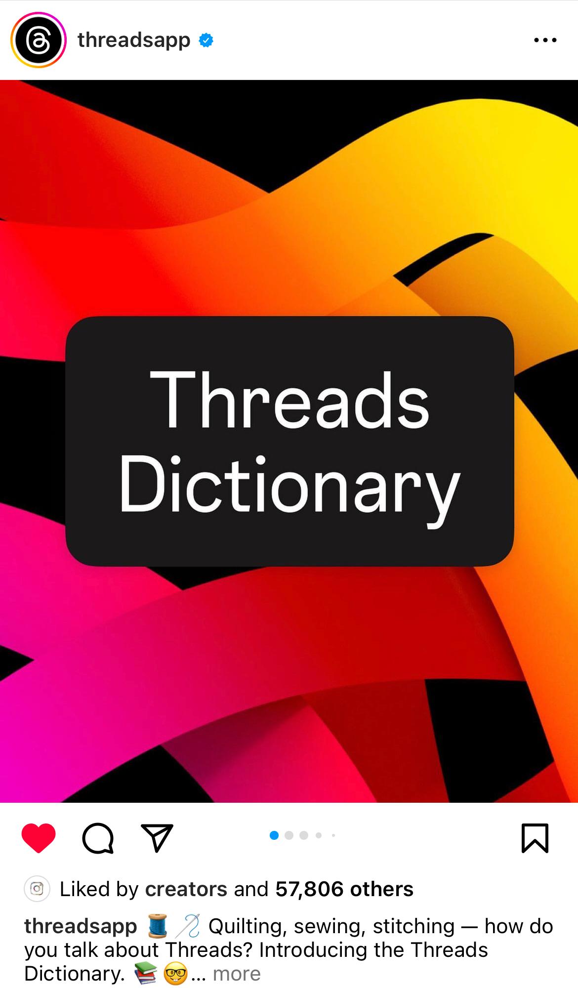 Threads Dictionary